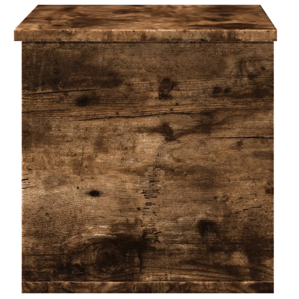 Opbergbox 60x35x35 cm bewerkt hout gerookt eikenkleurig is nu te koop bij PeponiXL, paradijselijk wonen!