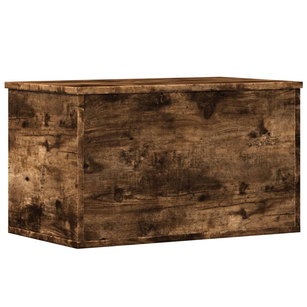 Opbergbox 60x35x35 cm bewerkt hout gerookt eikenkleurig is nu te koop bij PeponiXL, paradijselijk wonen!
