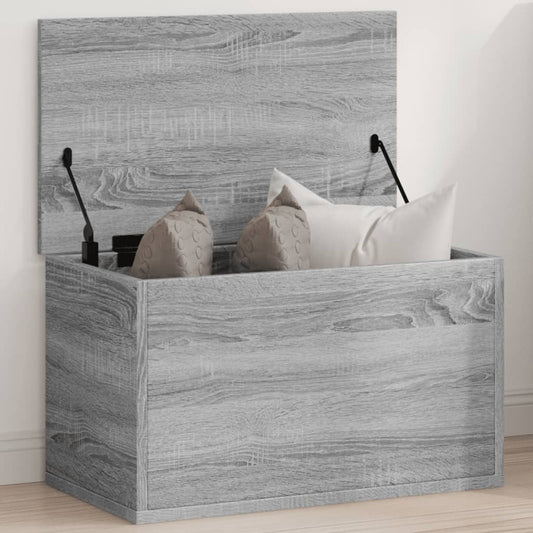 Opbergbox 60x35x35 cm bewerkt hout grijs sonoma eikenkleurig is nu te koop bij PeponiXL, paradijselijk wonen!