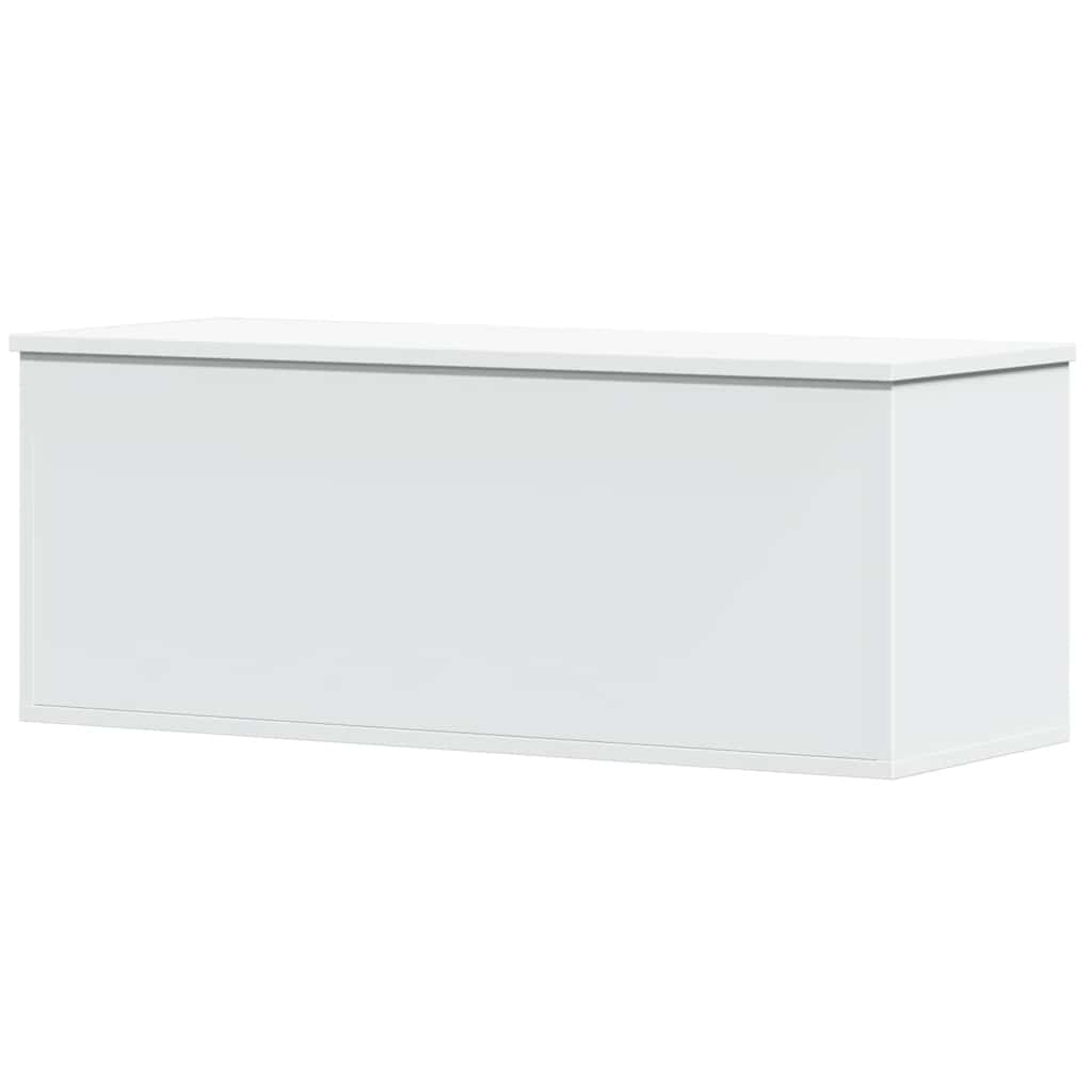 Opbergbox 90x35x35 cm bewerkt hout wit is nu te koop bij PeponiXL, paradijselijk wonen!