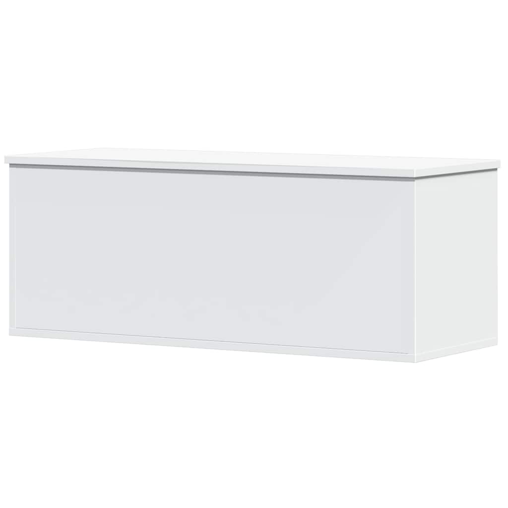Opbergbox 90x35x35 cm bewerkt hout wit is nu te koop bij PeponiXL, paradijselijk wonen!