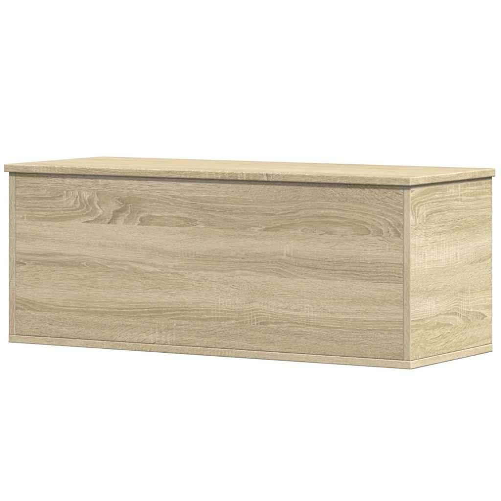 Opbergbox 90x35x35 cm bewerkt hout sonoma eikenkleurig is nu te koop bij PeponiXL, paradijselijk wonen!