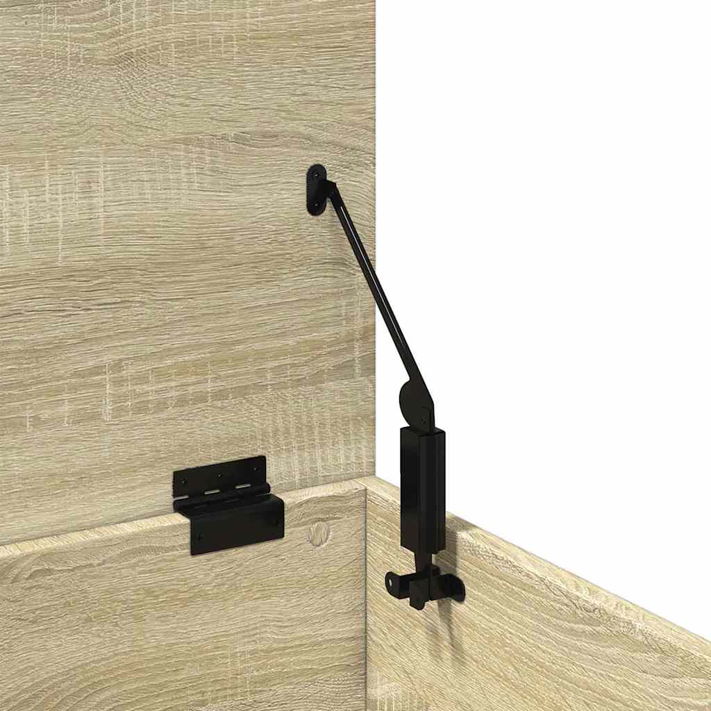 Opbergbox 90x35x35 cm bewerkt hout sonoma eikenkleurig is nu te koop bij PeponiXL, paradijselijk wonen!