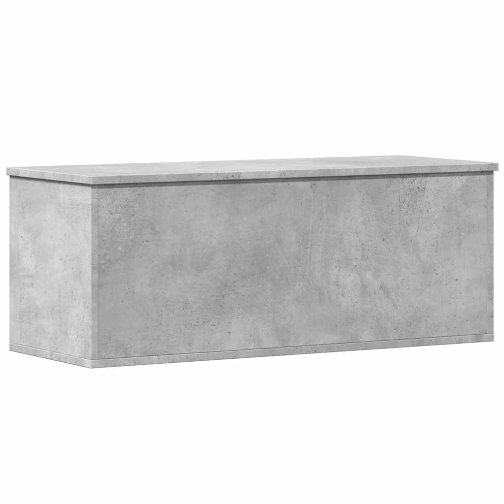 Opbergbox 90x35x35 cm bewerkt hout betongrijs is nu te koop bij PeponiXL, paradijselijk wonen!