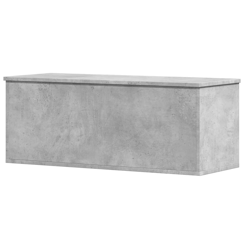 Opbergbox 90x35x35 cm bewerkt hout betongrijs is nu te koop bij PeponiXL, paradijselijk wonen!