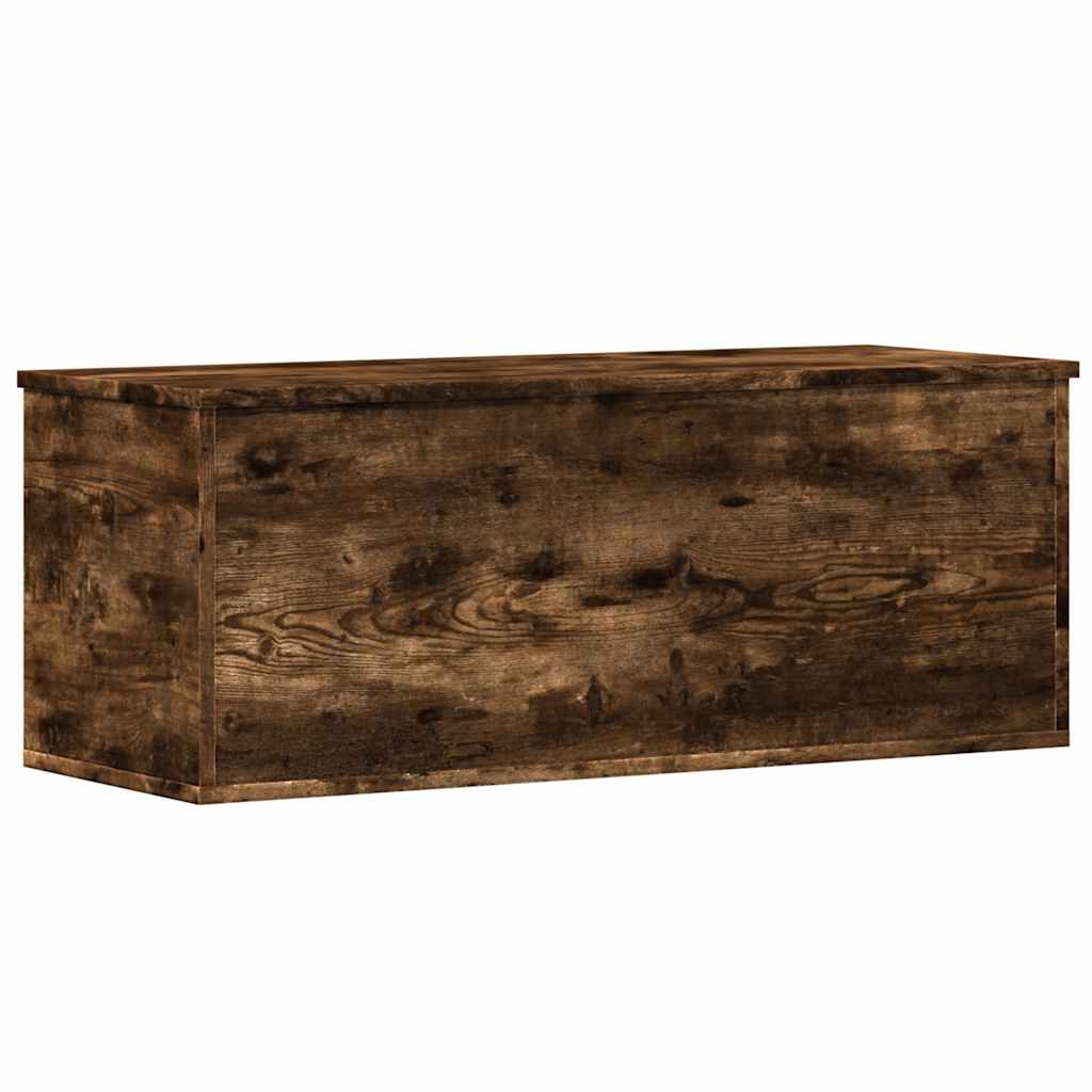 Opbergbox 90x35x35 cm bewerkt hout gerookt eikenkleurig is nu te koop bij PeponiXL, paradijselijk wonen!