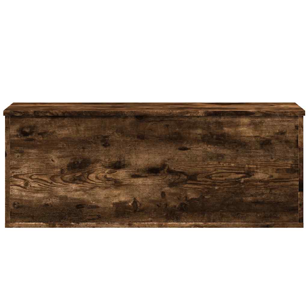 Opbergbox 90x35x35 cm bewerkt hout gerookt eikenkleurig is nu te koop bij PeponiXL, paradijselijk wonen!