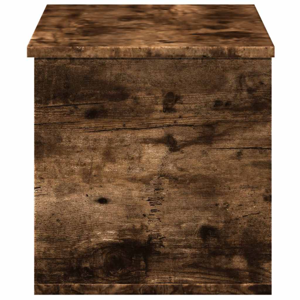 Opbergbox 90x35x35 cm bewerkt hout gerookt eikenkleurig is nu te koop bij PeponiXL, paradijselijk wonen!