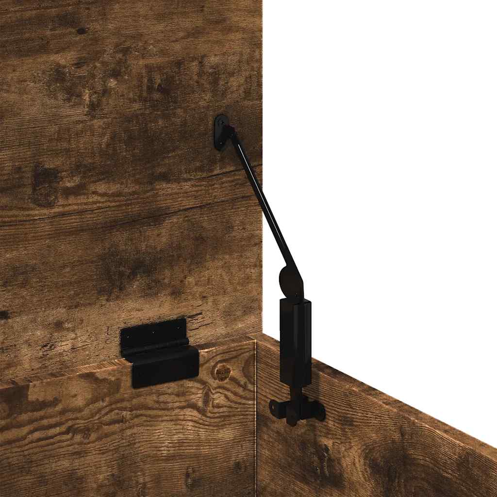 Opbergbox 90x35x35 cm bewerkt hout gerookt eikenkleurig is nu te koop bij PeponiXL, paradijselijk wonen!