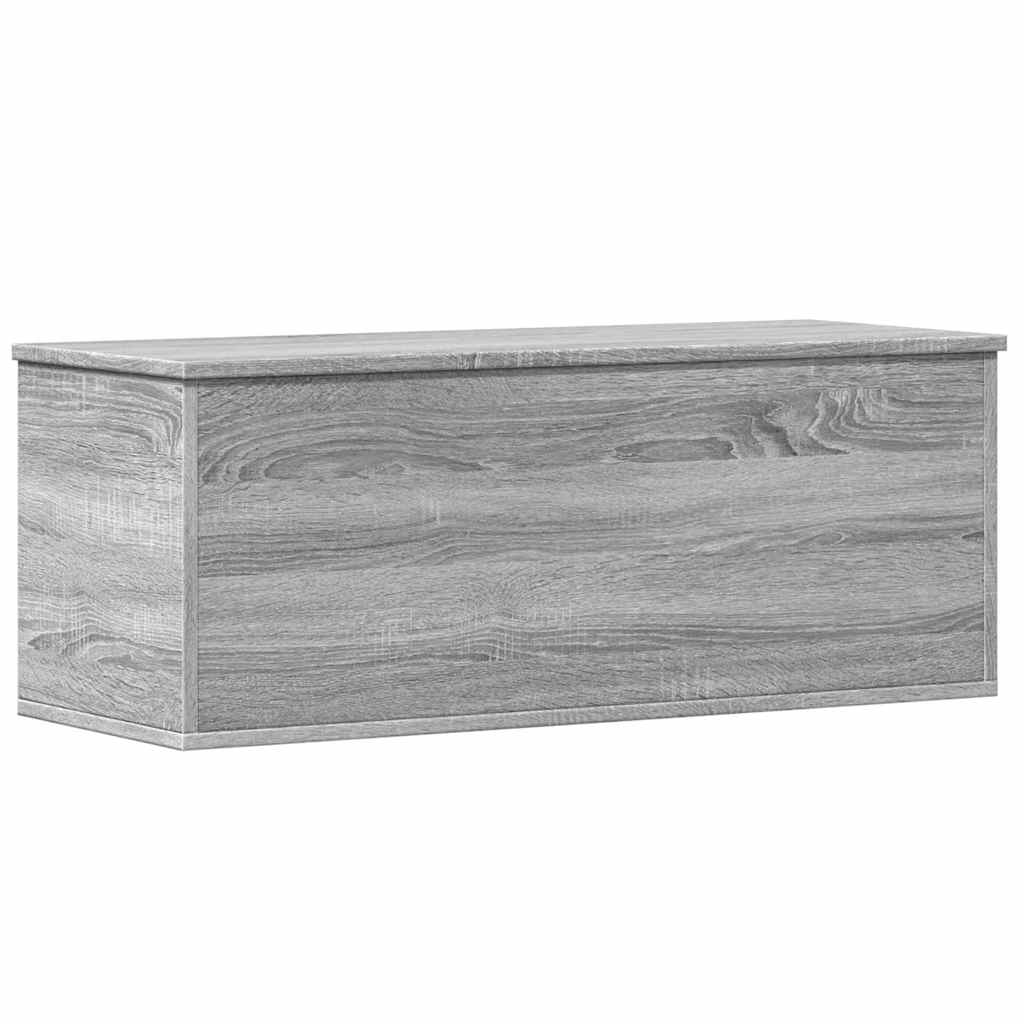 Opbergbox 90x35x35 cm bewerkt hout grijs sonoma eikenkleurig is nu te koop bij PeponiXL, paradijselijk wonen!