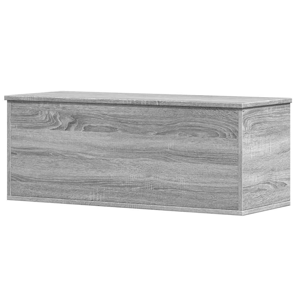 Opbergbox 90x35x35 cm bewerkt hout grijs sonoma eikenkleurig is nu te koop bij PeponiXL, paradijselijk wonen!