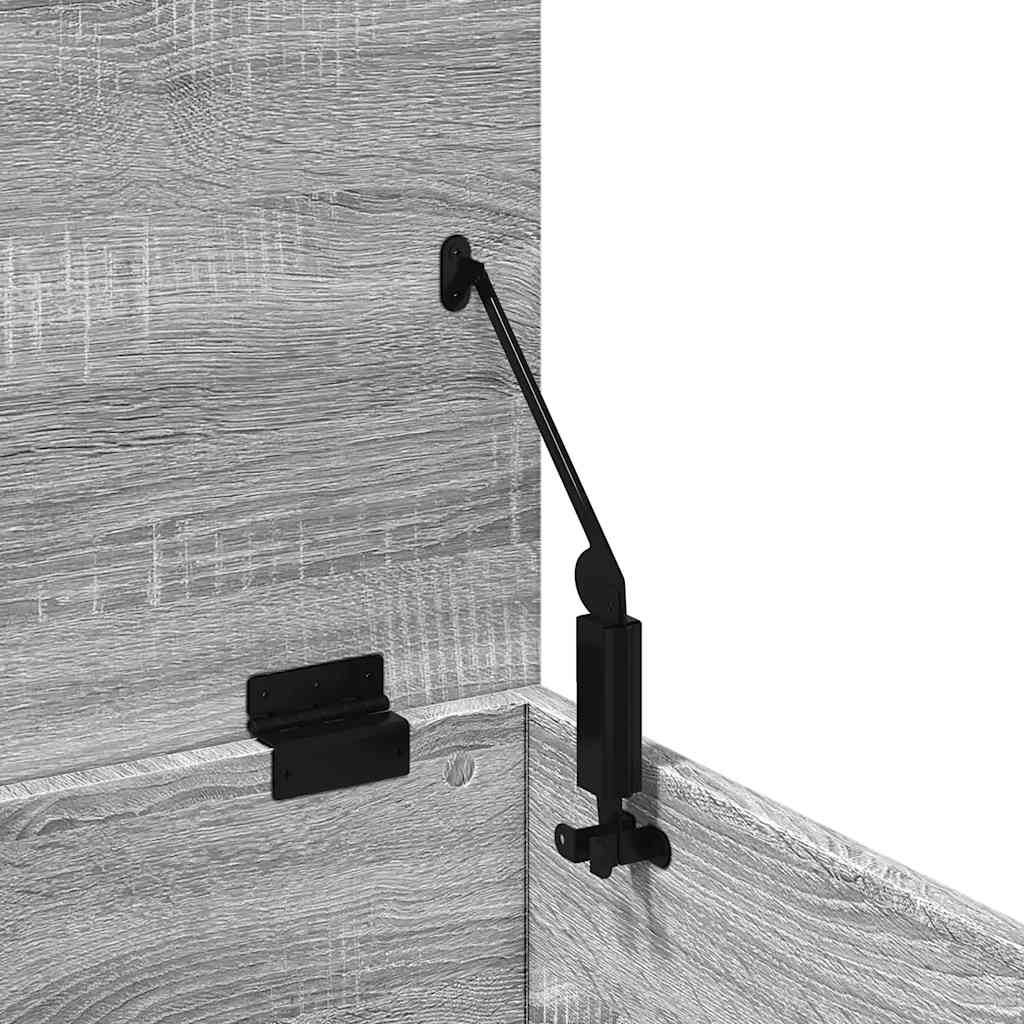 Opbergbox 90x35x35 cm bewerkt hout grijs sonoma eikenkleurig is nu te koop bij PeponiXL, paradijselijk wonen!
