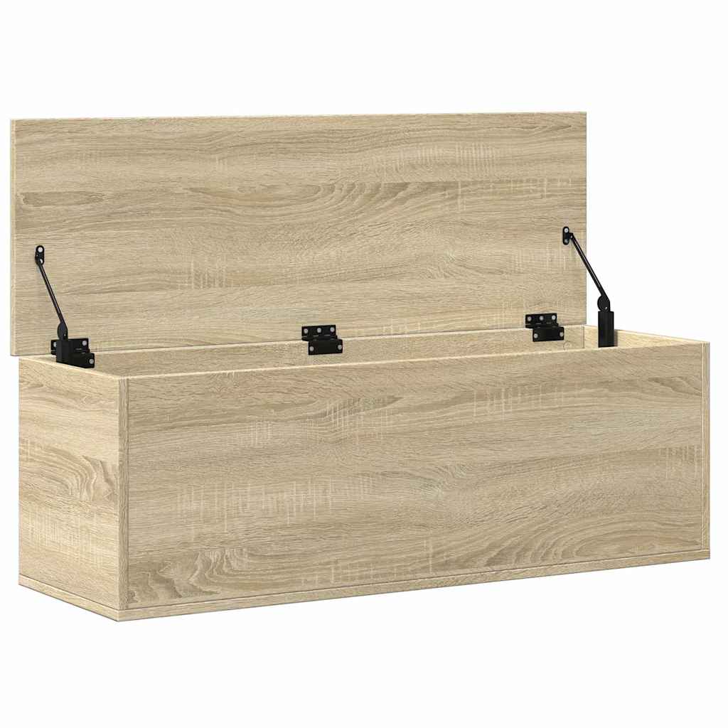 Opbergbox 102x35x35 cm bewerkt hout sonoma eikenkleurig is nu te koop bij PeponiXL, paradijselijk wonen!