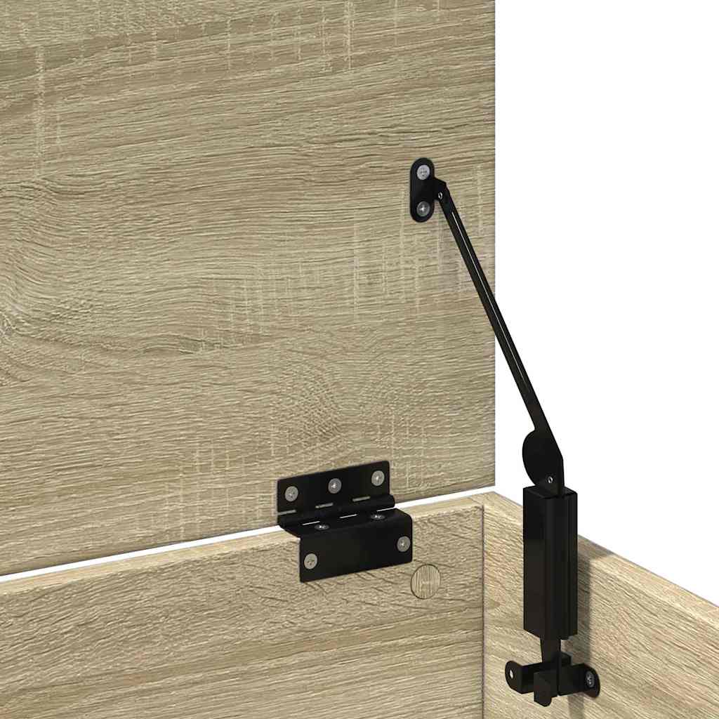 Opbergbox 102x35x35 cm bewerkt hout sonoma eikenkleurig is nu te koop bij PeponiXL, paradijselijk wonen!
