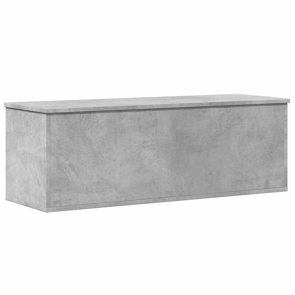 Opbergbox 102x35x35 cm bewerkt hout betongrijs is nu te koop bij PeponiXL, paradijselijk wonen!