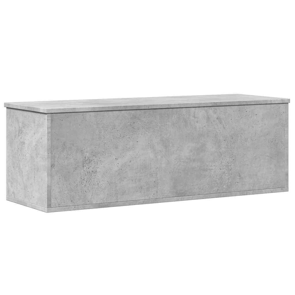 Opbergbox 102x35x35 cm bewerkt hout betongrijs is nu te koop bij PeponiXL, paradijselijk wonen!