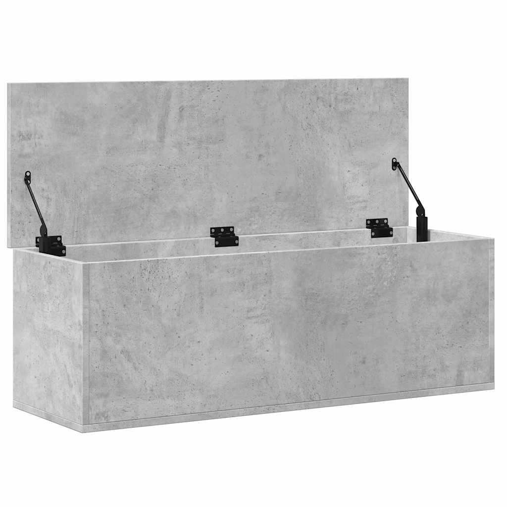 Opbergbox 102x35x35 cm bewerkt hout betongrijs is nu te koop bij PeponiXL, paradijselijk wonen!