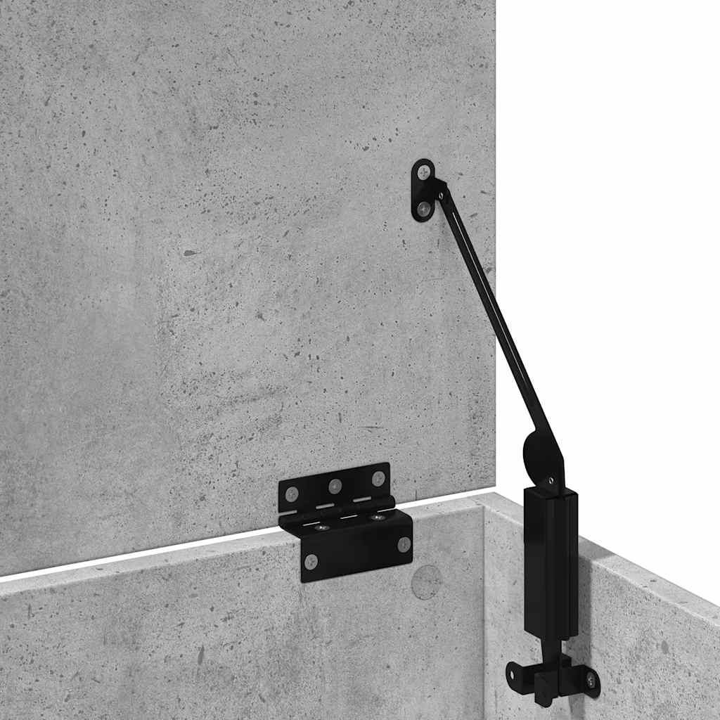 Opbergbox 102x35x35 cm bewerkt hout betongrijs is nu te koop bij PeponiXL, paradijselijk wonen!