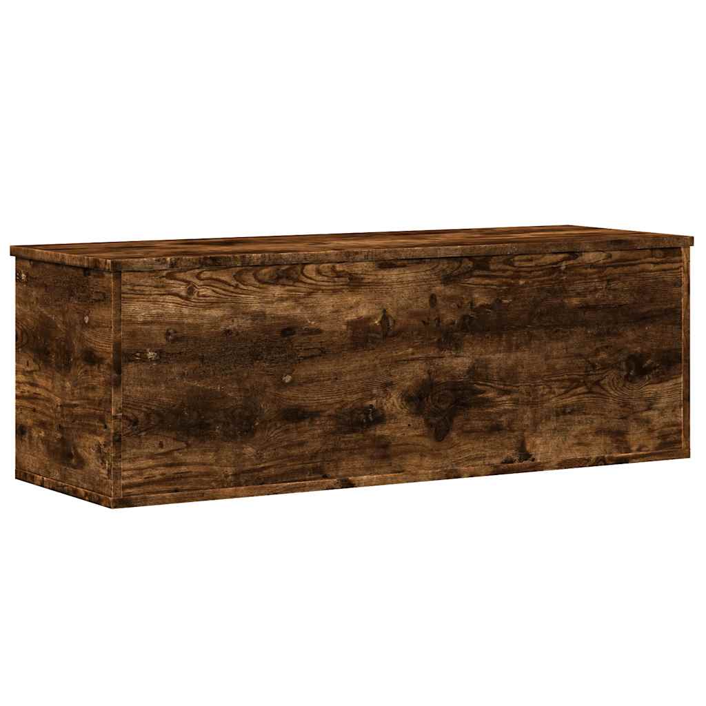 Opbergbox 102x35x35 cm bewerkt hout gerookt eikenkleurig is nu te koop bij PeponiXL, paradijselijk wonen!