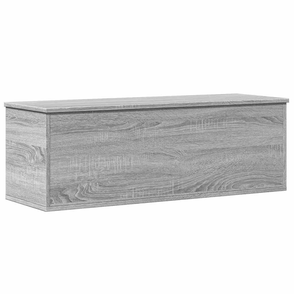 Opbergbox 102x35x35 cm bewerkt hout grijs sonoma eikenkleurig is nu te koop bij PeponiXL, paradijselijk wonen!