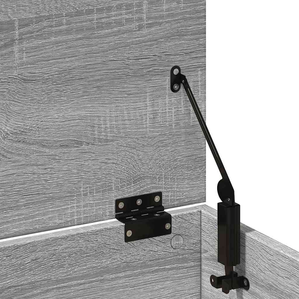 Opbergbox 102x35x35 cm bewerkt hout grijs sonoma eikenkleurig is nu te koop bij PeponiXL, paradijselijk wonen!
