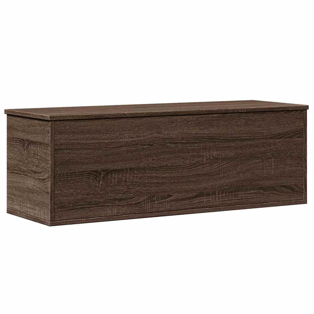 Opbergbox 102x35x35 cm bewerkt hout bruin eikenkleur is nu te koop bij PeponiXL, paradijselijk wonen!