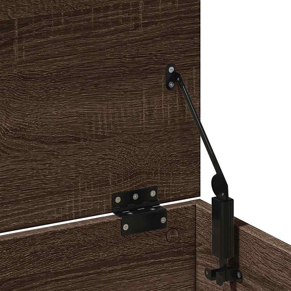 Opbergbox 102x35x35 cm bewerkt hout bruin eikenkleur is nu te koop bij PeponiXL, paradijselijk wonen!