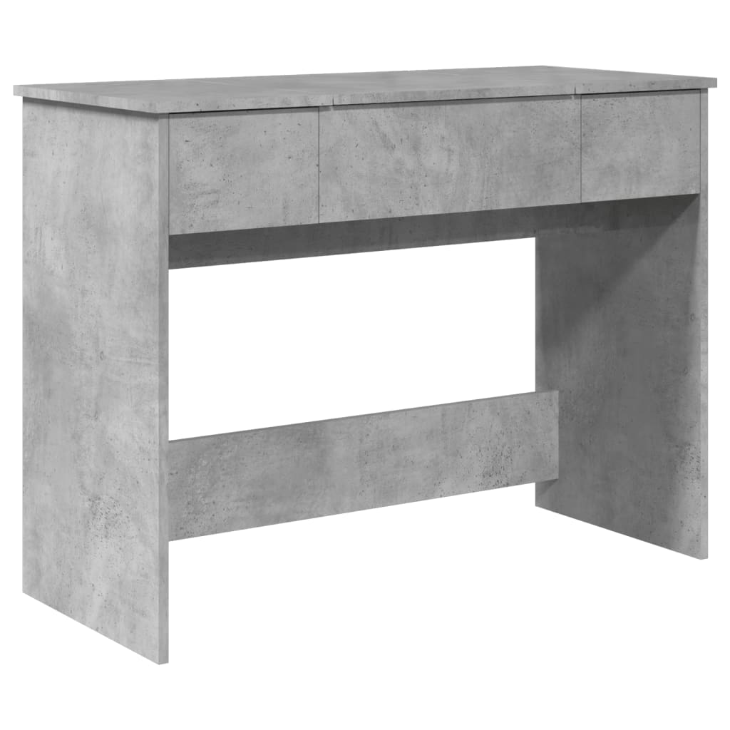 Kaptafel met spiegel 100x45x76 cm betongrijs is nu te koop bij PeponiXL, paradijselijk wonen!