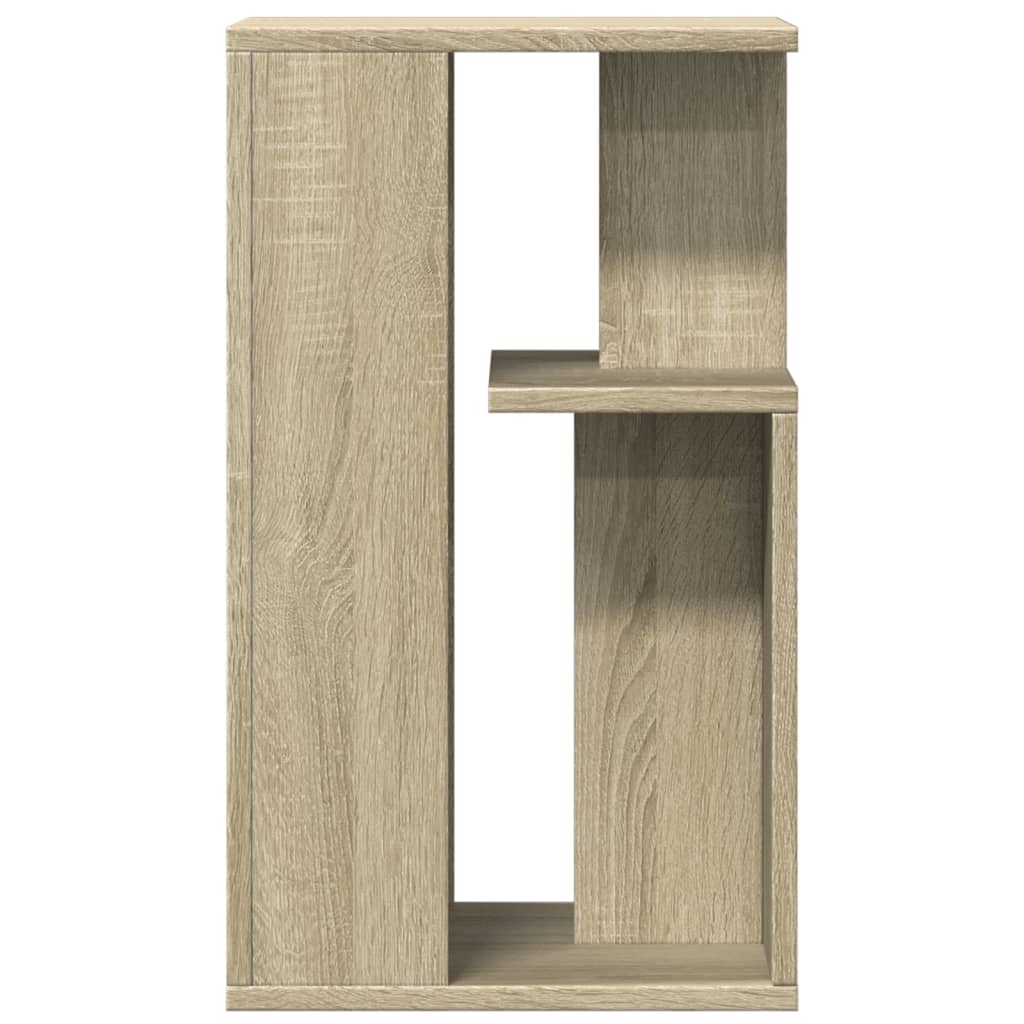 Bijzettafel 35x35x60 cm bewerkt hout sonoma eikenkleurig is nu te koop bij PeponiXL, paradijselijk wonen!