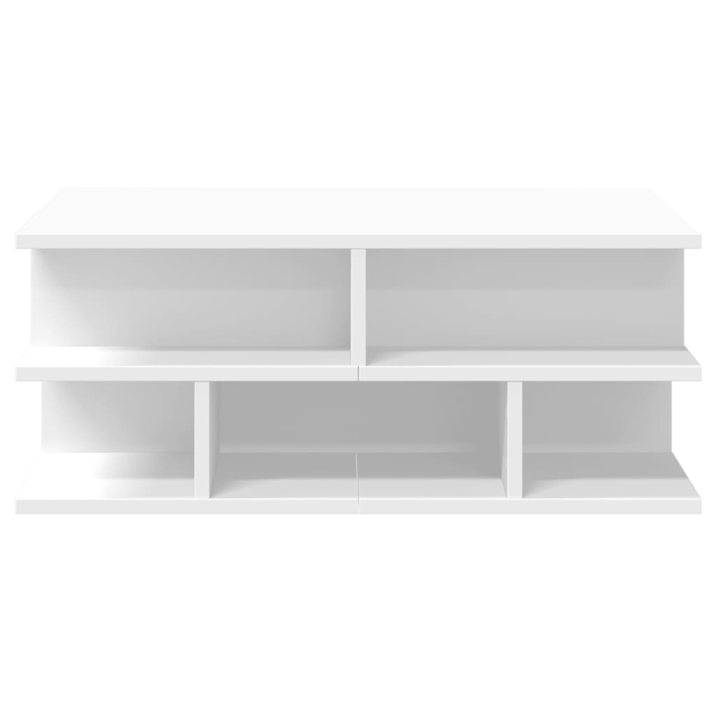 Salontafel 70x70x29 cm bewerkt hout wit is nu te koop bij PeponiXL, paradijselijk wonen!