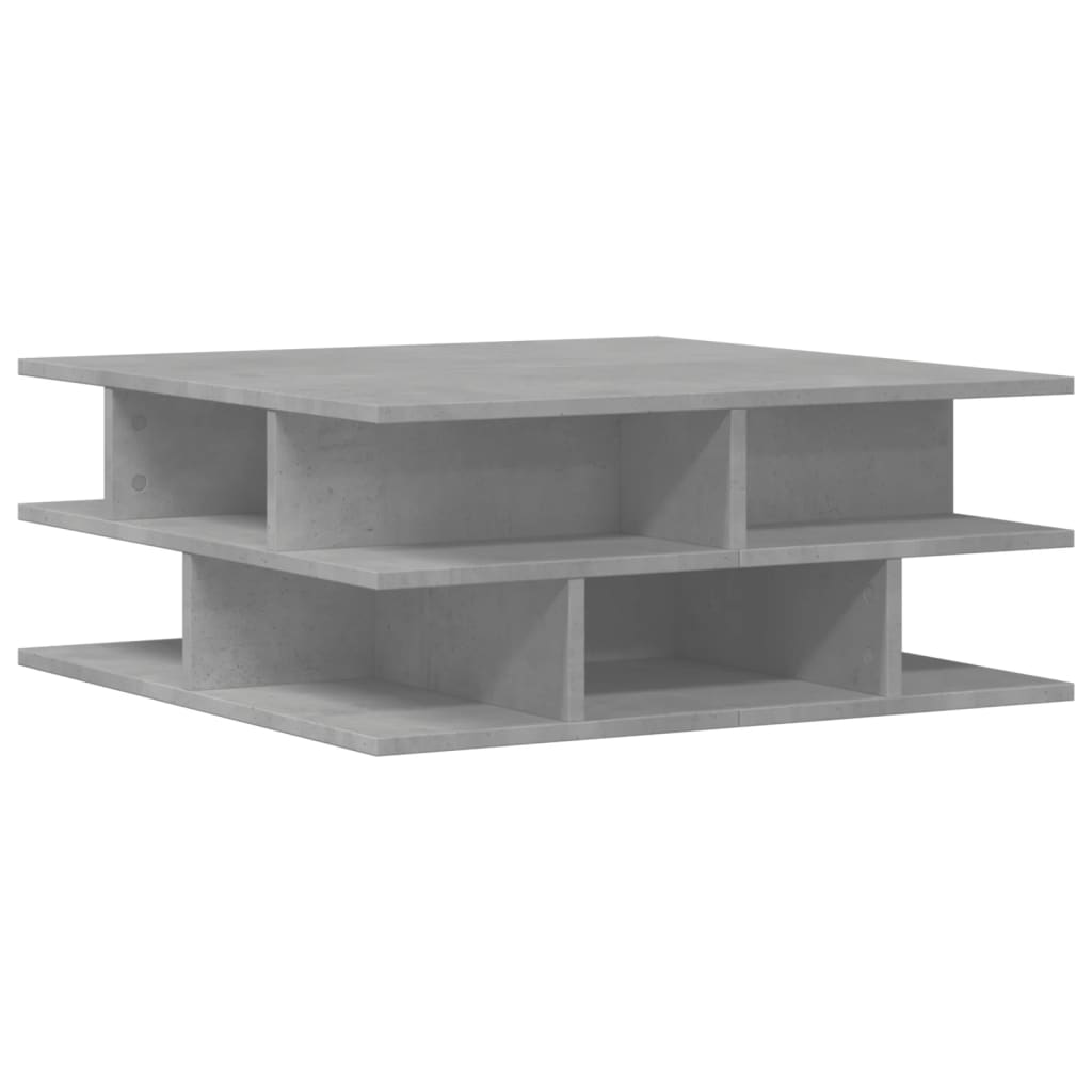 Salontafel 70x70x29 cm bewerkt hout betongrijs is nu te koop bij PeponiXL, paradijselijk wonen!