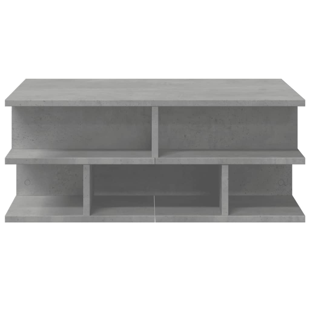 Salontafel 70x70x29 cm bewerkt hout betongrijs is nu te koop bij PeponiXL, paradijselijk wonen!