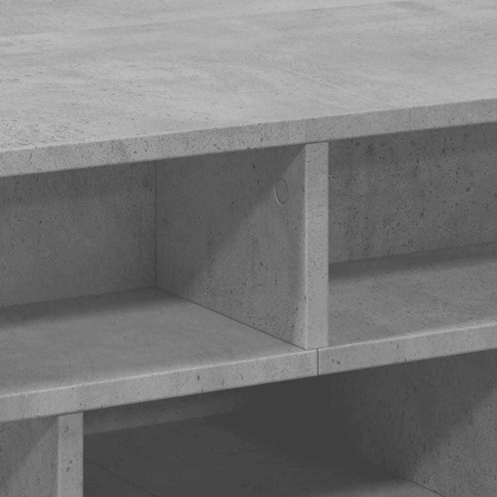 Salontafel 70x70x29 cm bewerkt hout betongrijs is nu te koop bij PeponiXL, paradijselijk wonen!