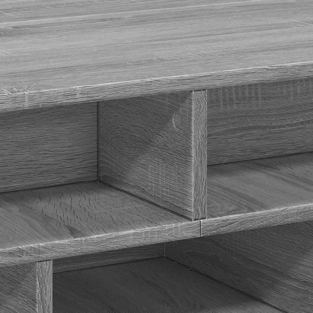 Salontafel 70x70x29 cm bewerkt hout grijs sonoma is nu te koop bij PeponiXL, paradijselijk wonen!