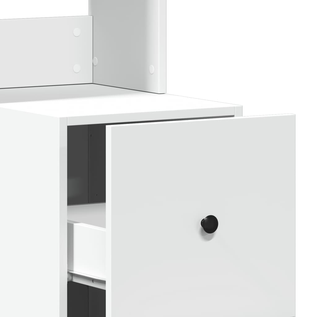 Keukenkast 35x50x180 cm bewerkt hout wit is nu te koop bij PeponiXL, paradijselijk wonen!