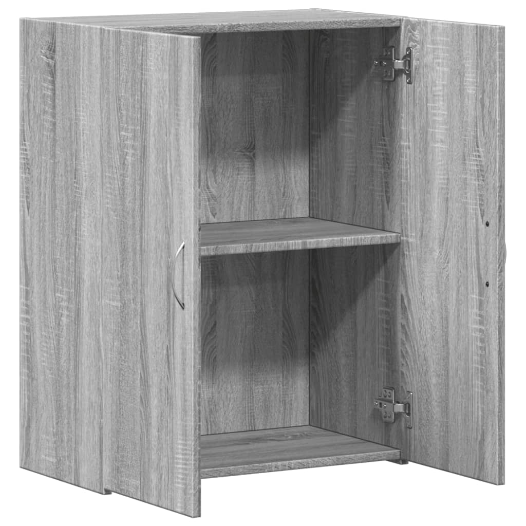 Archiefkast 60x32x77,5 cm bewerkt hout grijs sonoma eiken is nu te koop bij PeponiXL, paradijselijk wonen!