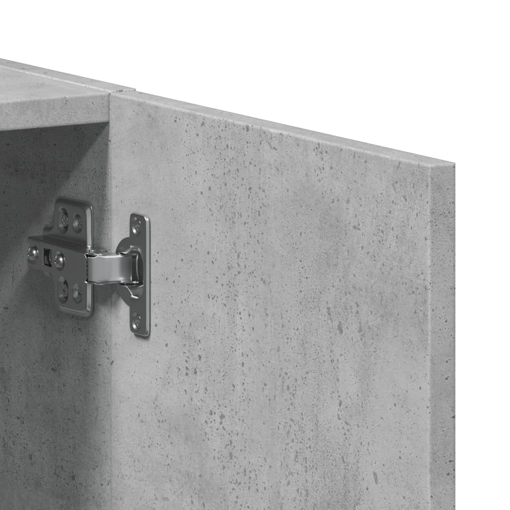 Archiefkast 60x32x115 cm bewerkt hout betongrijs is nu te koop bij PeponiXL, paradijselijk wonen!