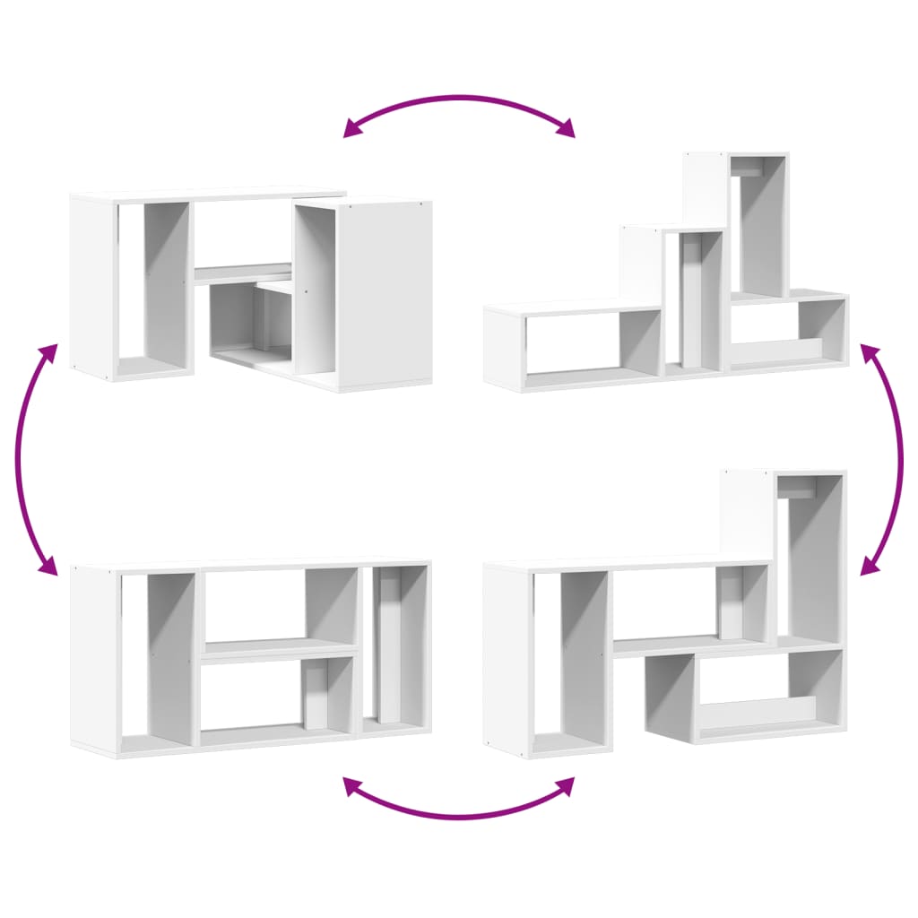 Tv-meubelen 2 st 75x30x50 cm bewerkt hout wit is nu te koop bij PeponiXL, paradijselijk wonen!