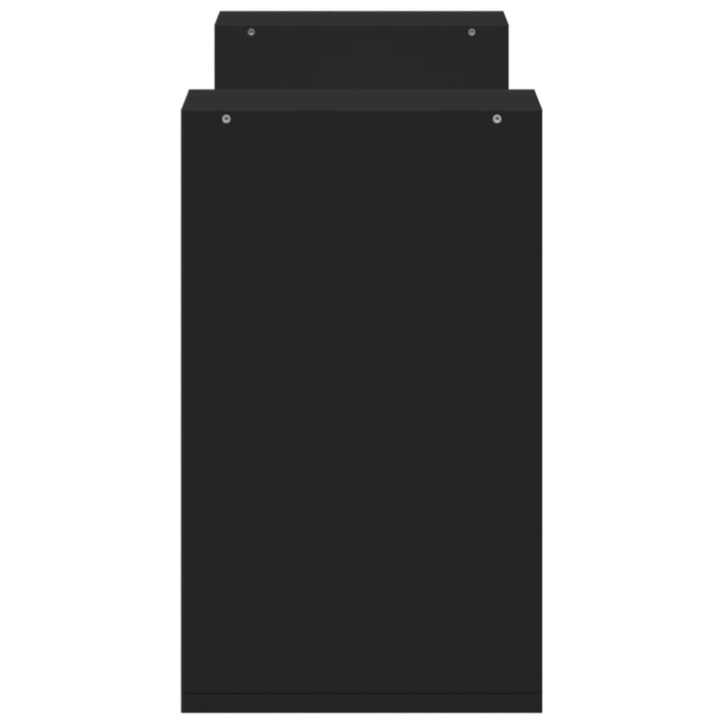 Tv-meubelen 2 st 75x30x50 cm bewerkt hout zwart is nu te koop bij PeponiXL, paradijselijk wonen!