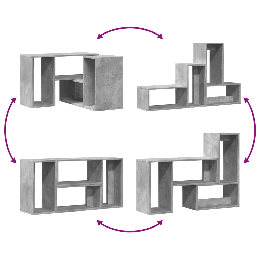 Tv-meubelen 2 st 75x30x50 cm bewerkt hout betongrijs is nu te koop bij PeponiXL, paradijselijk wonen!