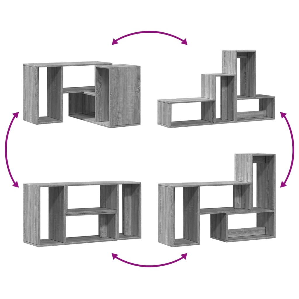 Tv-meubelen 2 st 75x30x50 cm bewerkt hout grijs sonoma eiken is nu te koop bij PeponiXL, paradijselijk wonen!