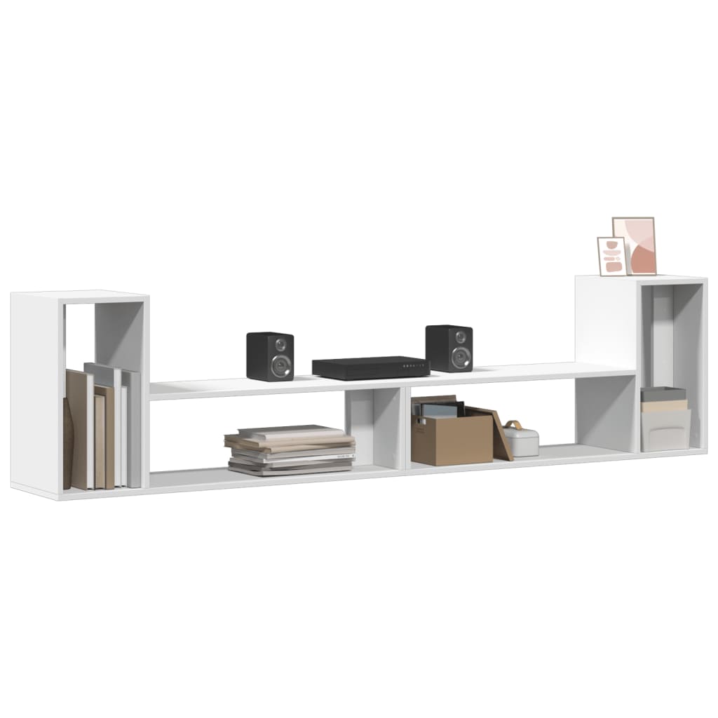 Tv-meubelen 2 st 100x30x50 cm bewerkt hout wit is nu te koop bij PeponiXL, paradijselijk wonen!