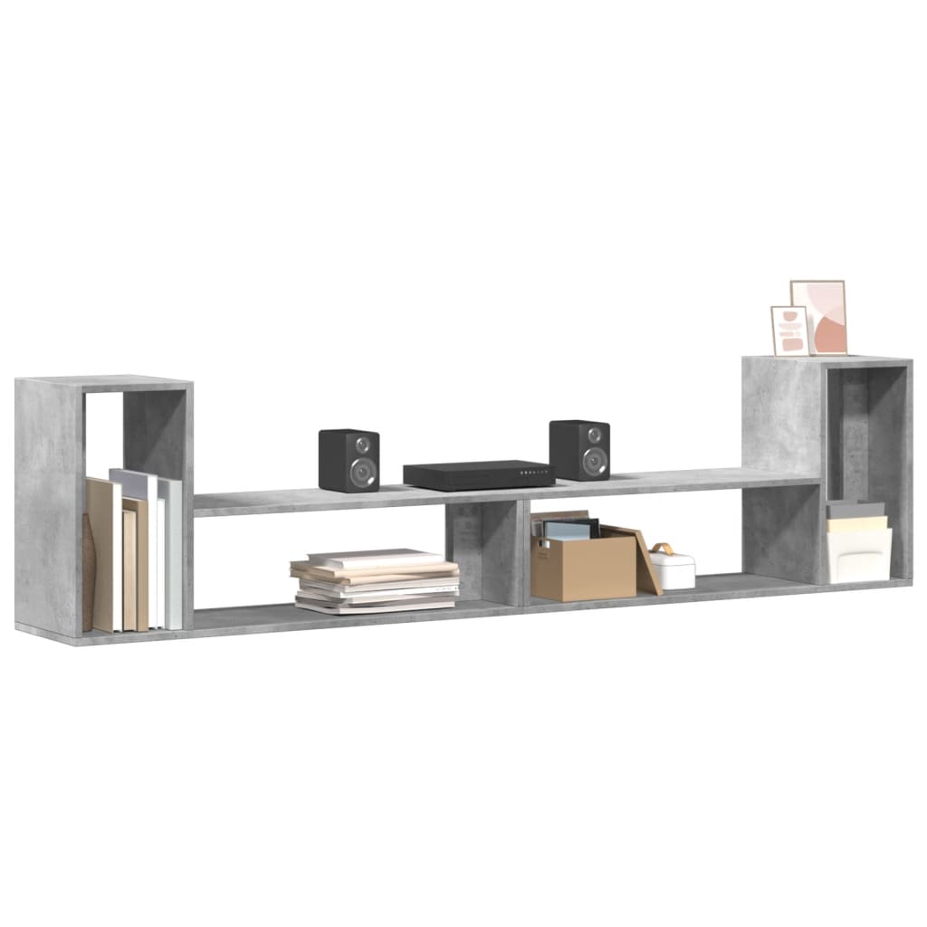Tv-meubelen 2 st 100x30x50 cm bewerkt hout betongrijs is nu te koop bij PeponiXL, paradijselijk wonen!