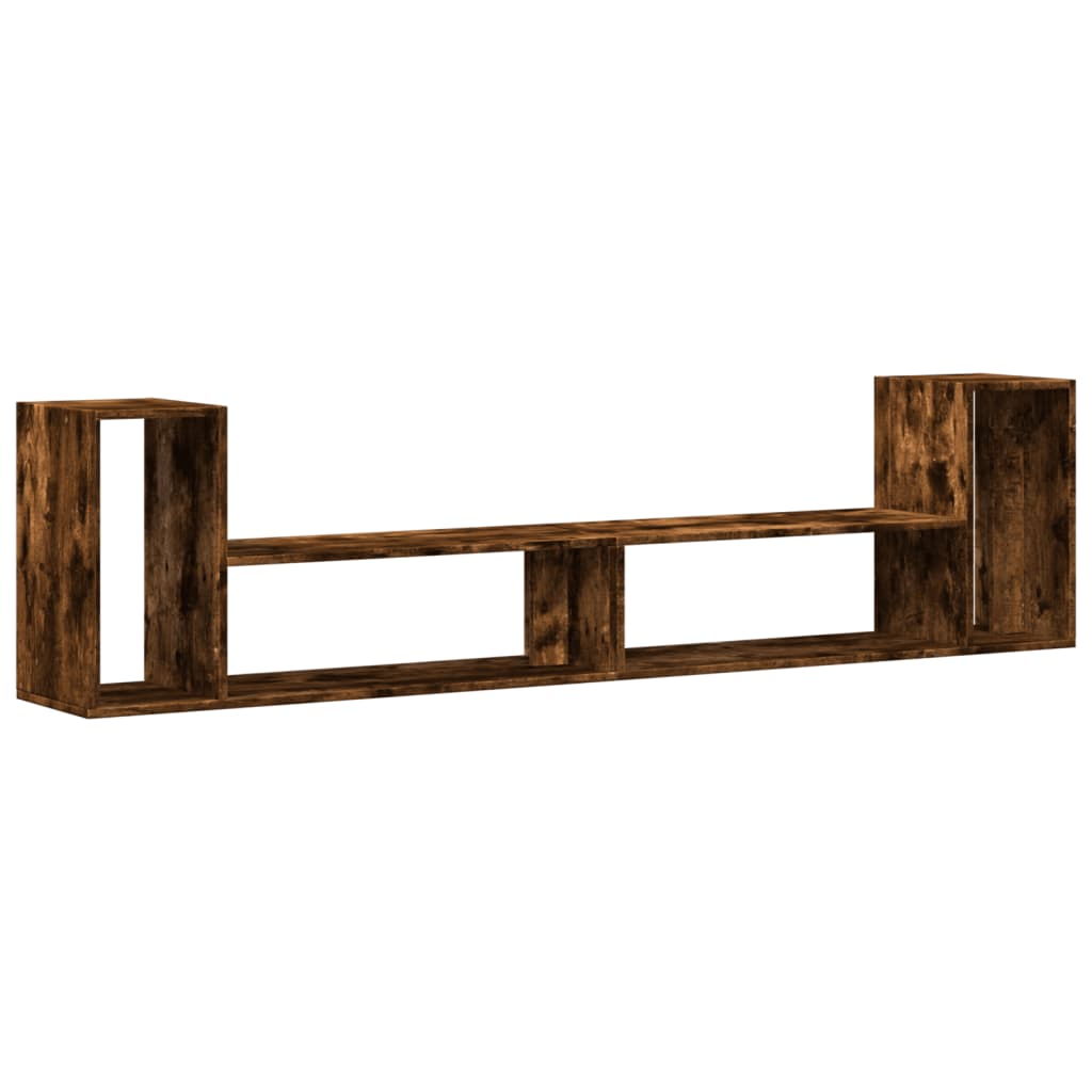 Tv-meubelen 2 st 100x30x50 cm bewerkt hout gerookt eikenkleurig is nu te koop bij PeponiXL, paradijselijk wonen!