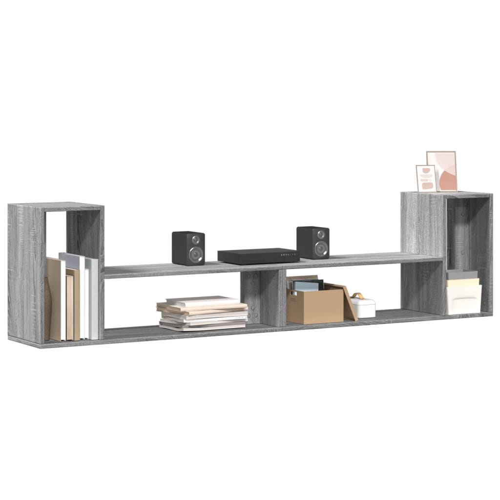 Tv-meubelen 2 st 100x30x50 cm bewerkt hout grijs sonoma eiken is nu te koop bij PeponiXL, paradijselijk wonen!