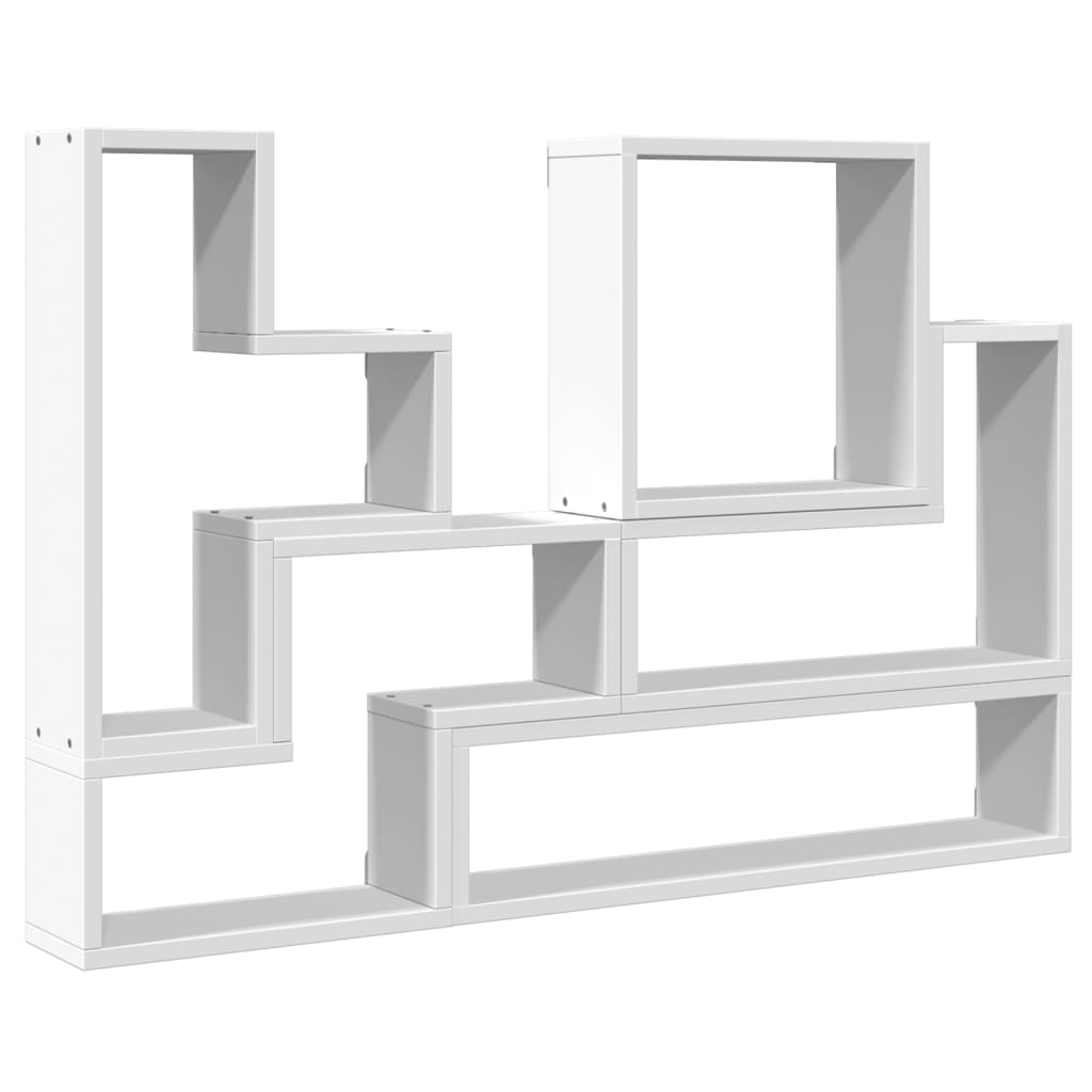 Wandschap 96x12x64 cm bewerkt hout wit is nu te koop bij PeponiXL, paradijselijk wonen!