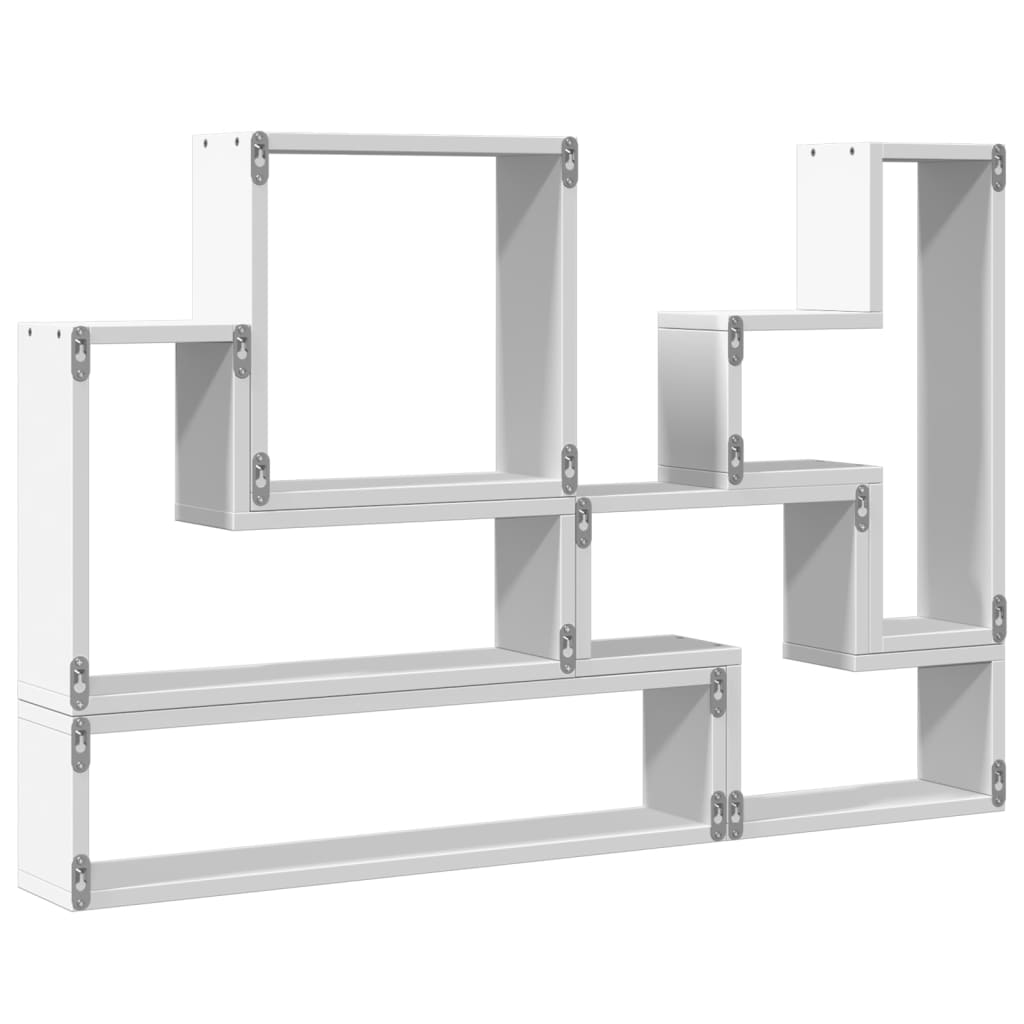 Wandschap 96x12x64 cm bewerkt hout wit is nu te koop bij PeponiXL, paradijselijk wonen!