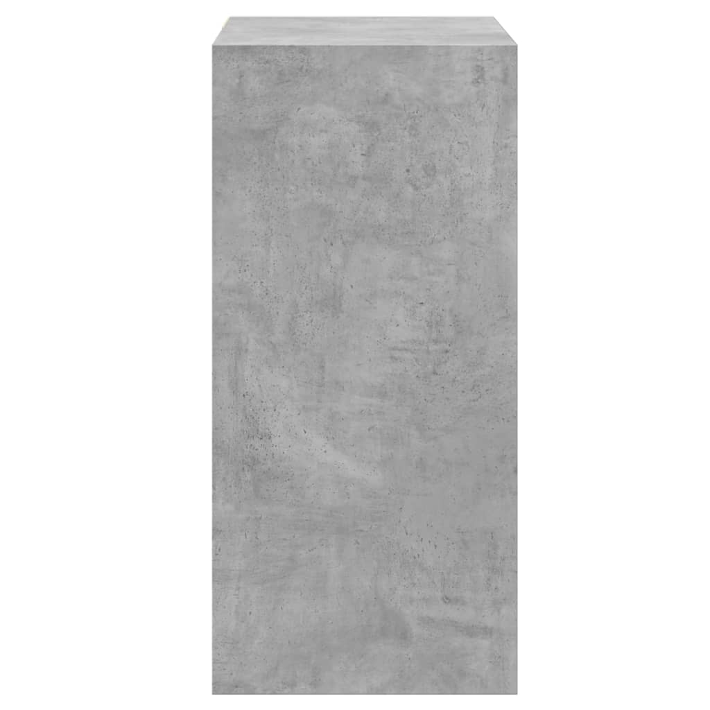 Kledingkast 77x48x102 cm bewerkt hout betongrijs is nu te koop bij PeponiXL, paradijselijk wonen!