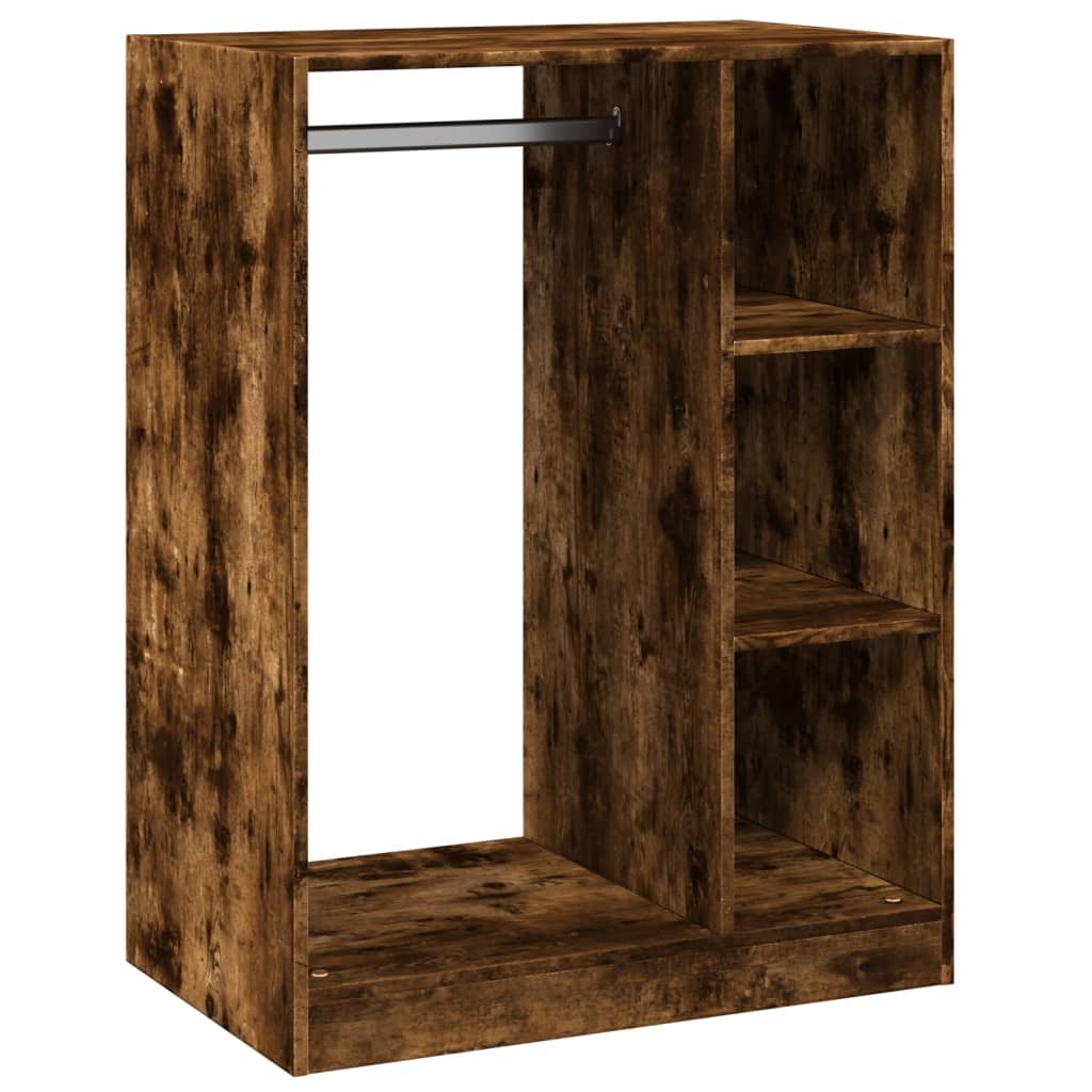 Kledingkast 77x48x102 cm bewerkt hout gerookt eikenkleurig is nu te koop bij PeponiXL, paradijselijk wonen!