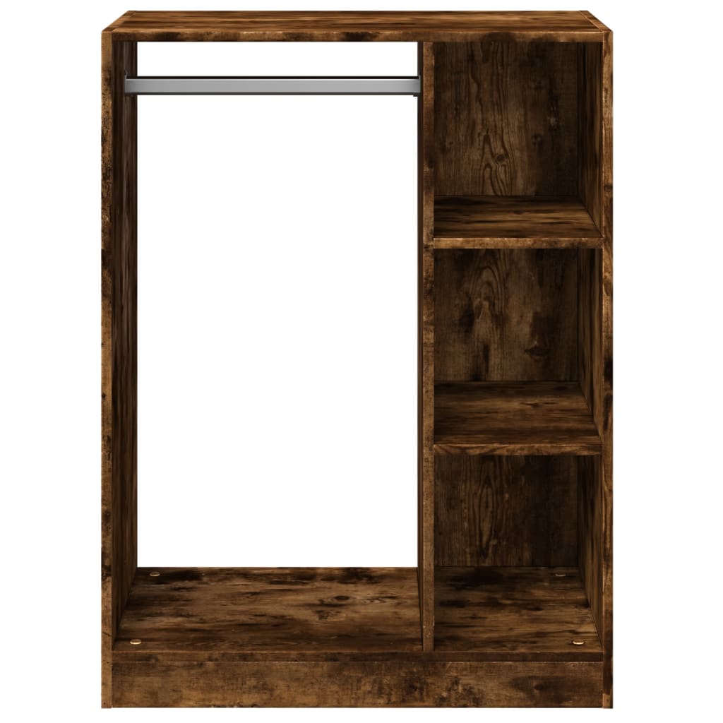Kledingkast 77x48x102 cm bewerkt hout gerookt eikenkleurig is nu te koop bij PeponiXL, paradijselijk wonen!